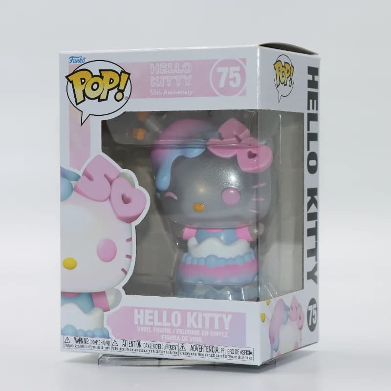 Originale Funko Pop Hello Kitty Con Palloncino 50th Action Anime Figure Figura In Vinile Figurine Modello di Bambola Giocattolo Regalo Statua Decor