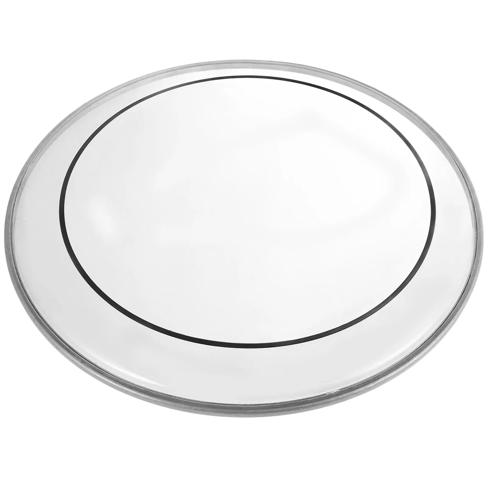 Pad per batteria a doppio strato, bianco, silenzioso, per pratica, con copertura per basso, per pad elettrico, testa acustica, testa per batteria H crafted, accessorio per batteria jazz