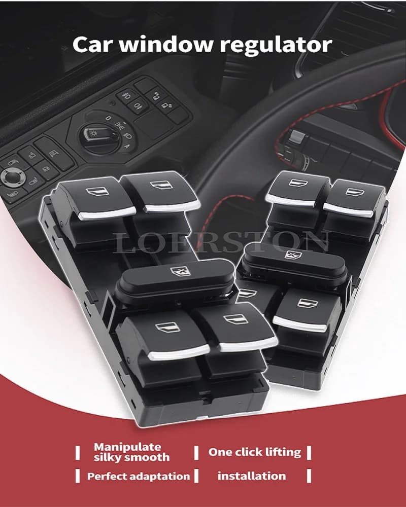 5ND959857 Finestra di Potere Interruttore Principale Pulsante di Controllo Per VW Jetta Tiguan Golf GTI MK5 MK6 Passat B6 CC Seat Leon MK2 5ND 959 857