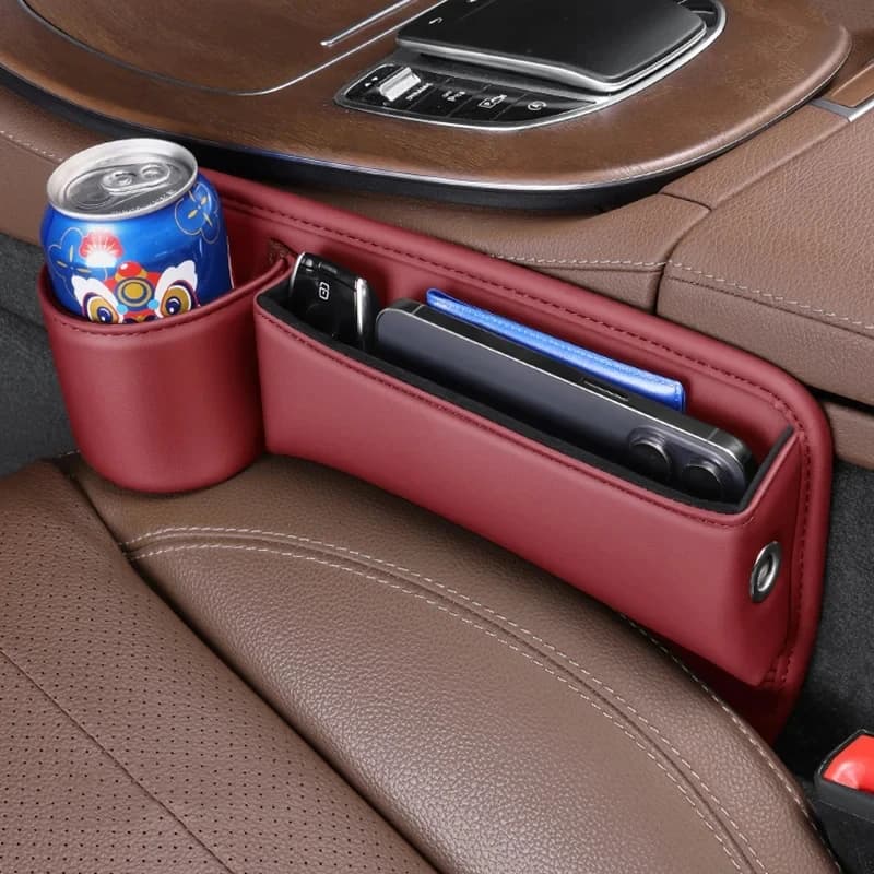 Auto Seat Organizer, Universal Storage Box, Wallet Door, Keys, Cards, Glasses and Telephone, Interior Car Accessories