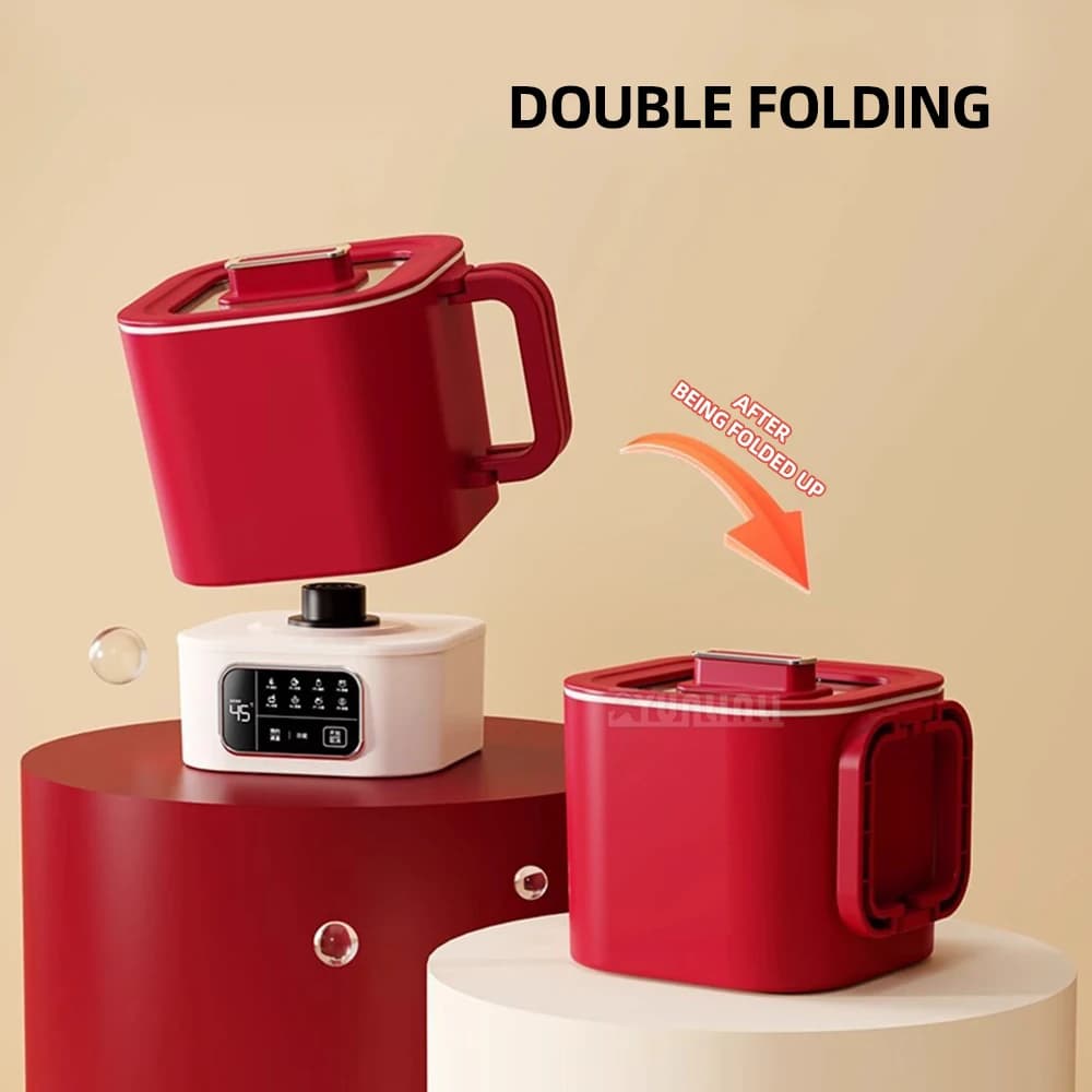 Hot Water Kettle Outdoor Travel Portable Small Insulation Electric Cooker Folding Kettle