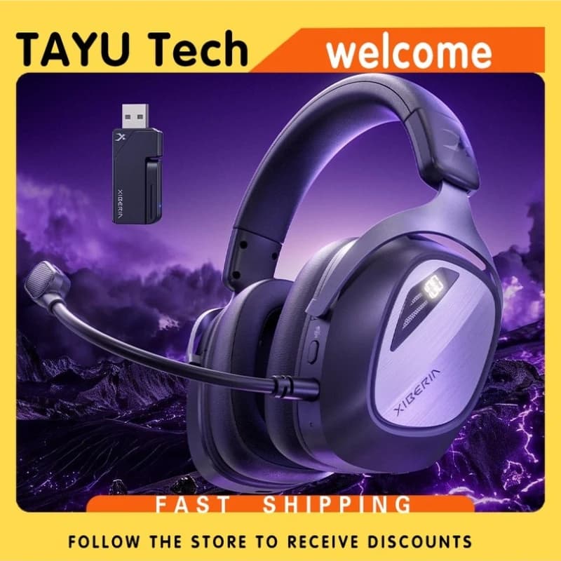 XIBERIA K06S Four Mode Wireless Gaming Headset AI Tactical Sound Over Ear Headphones With Mic For PC Delta Force Esports