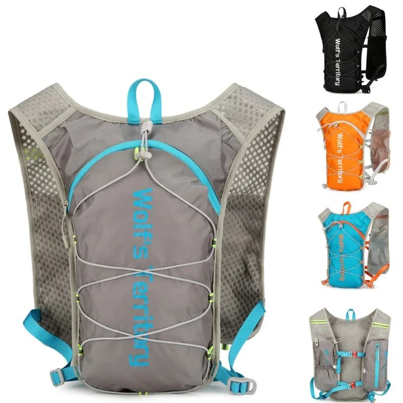 Lightweight backpack Wolf's Territory 0.14kg Waterproof in Oxford Multi-Tasca with Watering System for Cycling Running Hiking