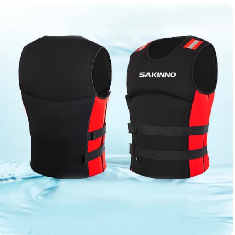 Giubbotto di salvataggio per adulti Giubbotto da surf Rafting Uomo Donna Snorkeling Kayak Barche a motore Pesca Sport acquatici Nuoto Salvataggio Giubbotti di salvataggio
