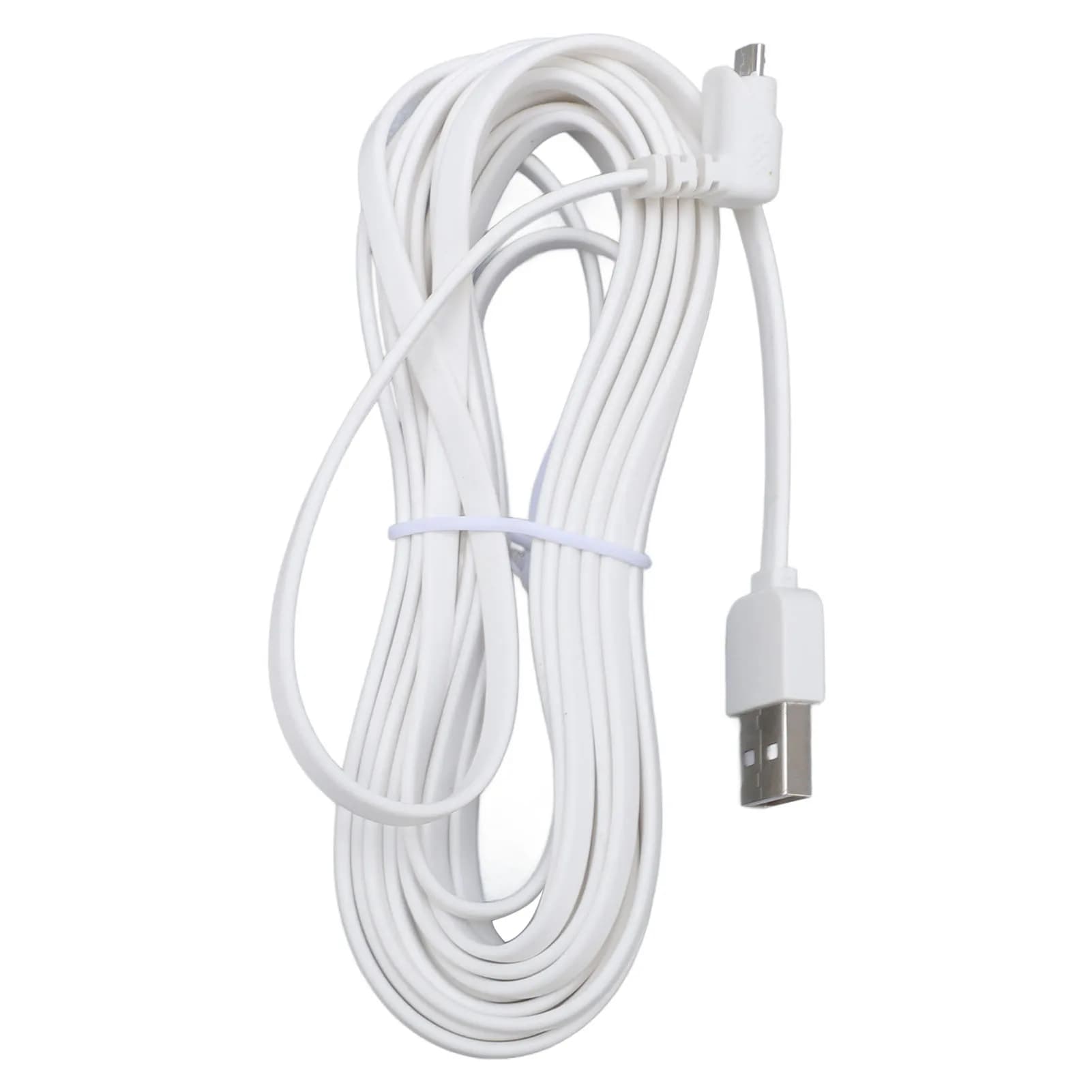 Cavo di alimentazione per telecamera di sicurezza, piatto e sottile, resistente ai raggi UV, USB, in PVC, resistente all'acqua, in silicone, per riparazioni