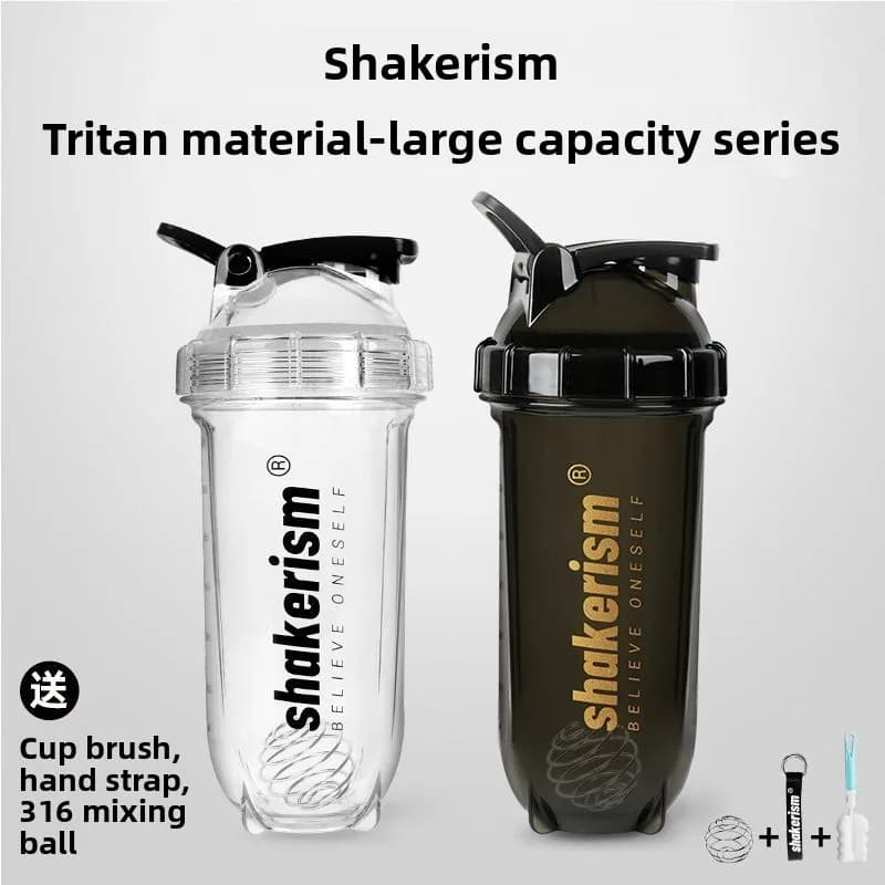 Tritan Shaker Cup for high temperature sports water bottle in protein powder