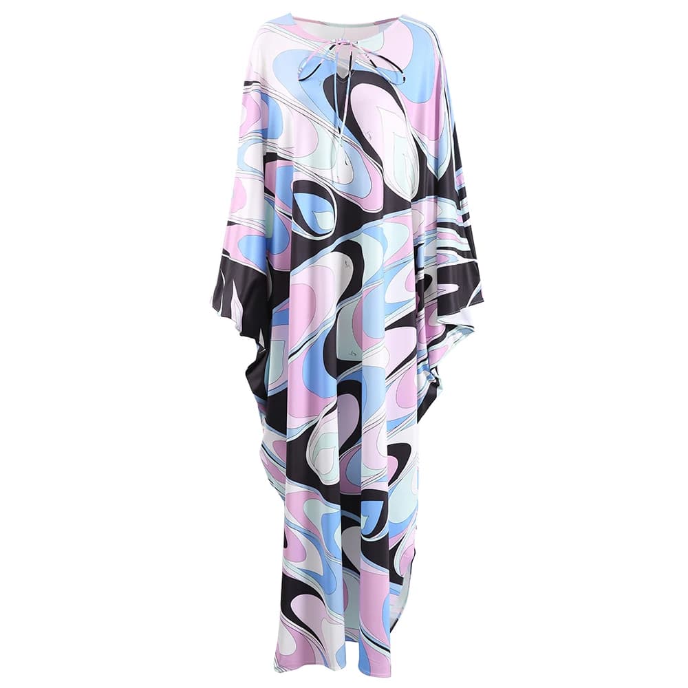 Fashionable casual women's long dress Stylish dresses with loose collar 2025 spring Autumn New style holiday dress