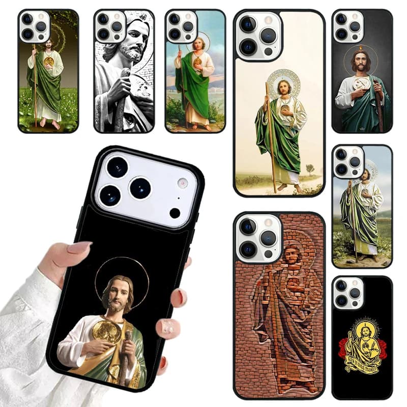 San Judas Phone Case For iPhone 17 16 15 14 13 12 11 Pro Max 17air Shockproof Cover Fundas