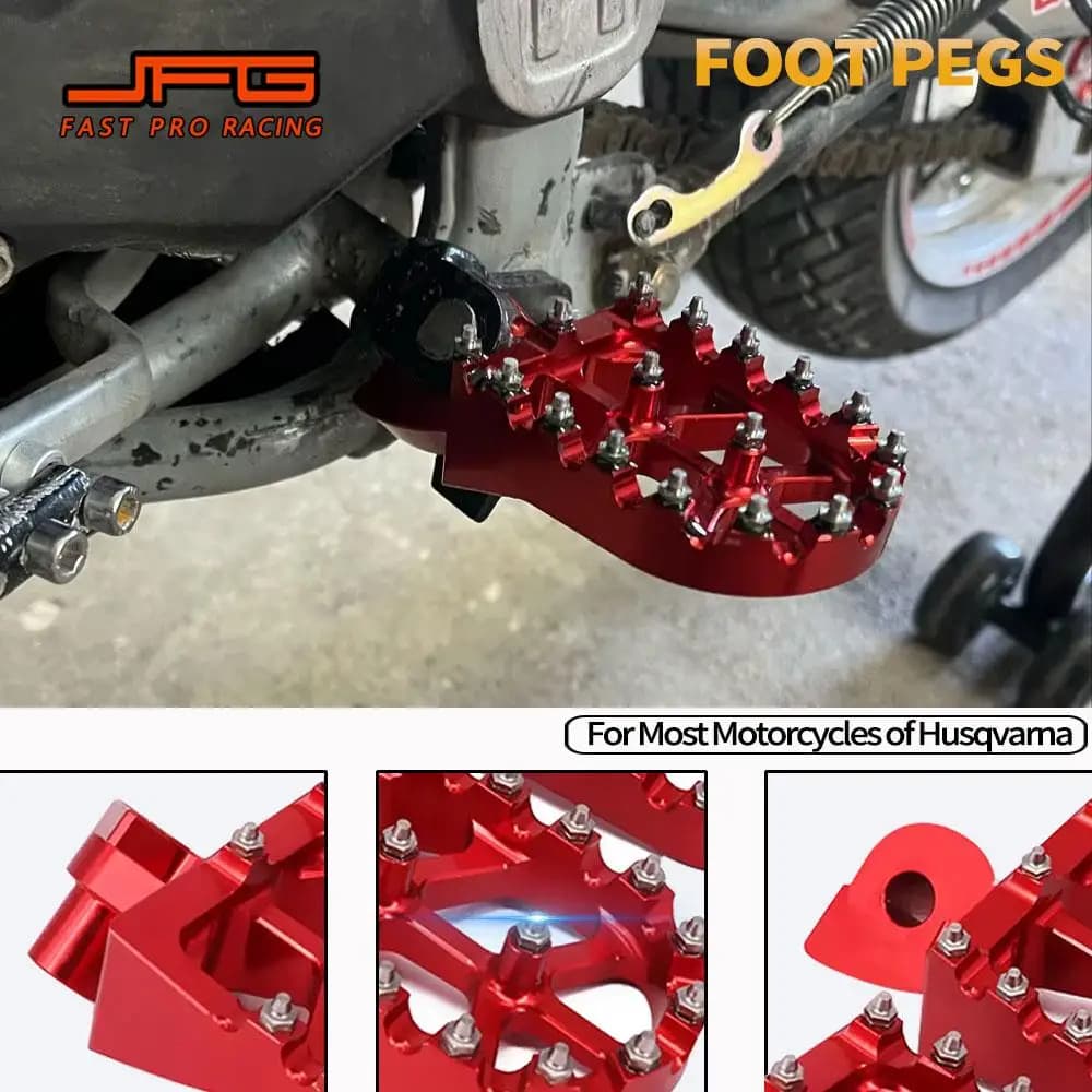 Pedane Poggia Pedali Per Husqvarna WR125 WR250 WR300 TC250 TC450 TC570 TE250 TE310 TE450 TE510 CR125 SM400R TC449 Moto