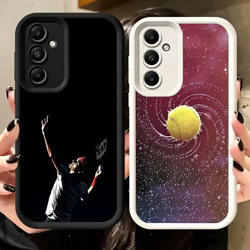 Tennis Racket Tennis Ball Phone Case For Samsung A17 A27 A57 A16 A26 A36 A56 A15 A25 A35 A55 A05S A06 A07 Galaxy M15 M16 M23 M34