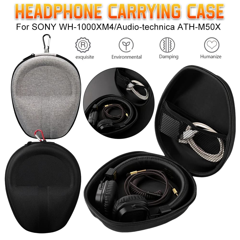 For Sony WH-CH720N WH-CH520 Wireless Headphone Case Hard EVA Headphone Case Bluetooth Headphone Case