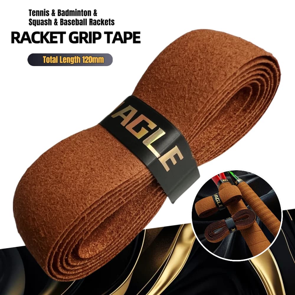 120 mm tennis badminton tape Brown PU Resistant Synthetic skin Sweat absorption Anti-slip