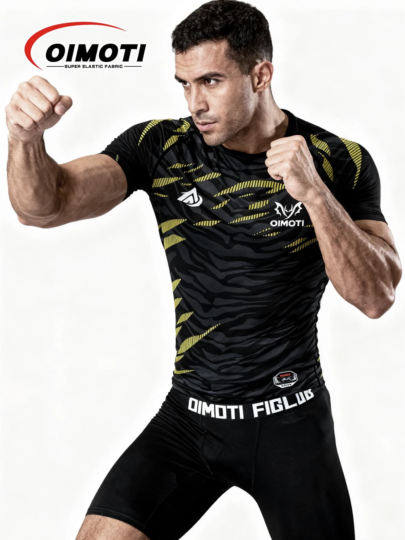 Maglietta da Corsa a Compressione ad Asciugatura Rapida per Uomo, Maglia Sportiva a Maniche Corte per Palestra, Abbigliamento Fitness Elasticizzato