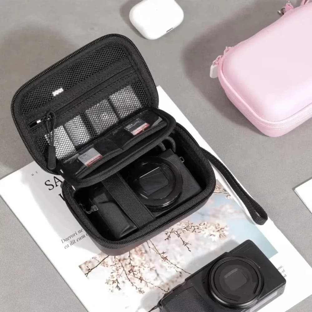 Portable Shockproof Hard Case EVA with Strap Camera Bag Protective Carrying Bag for Canon G7X Camera Accessories Box