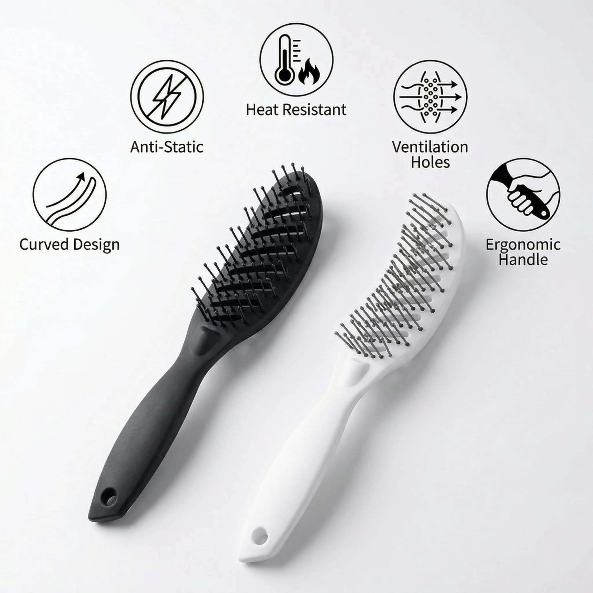 Small Curve Combs Heat Resistant, Antistatic, Plastic Lacquer for Leasing and Modeling Hair