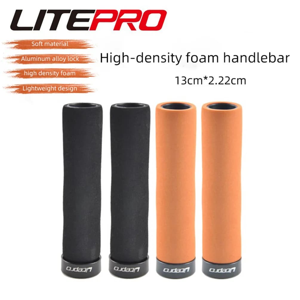 Litepro Ultra Light Single-Sided Lock folding sponge cover Bike Grip MTB Mountain Bike handlebar grips