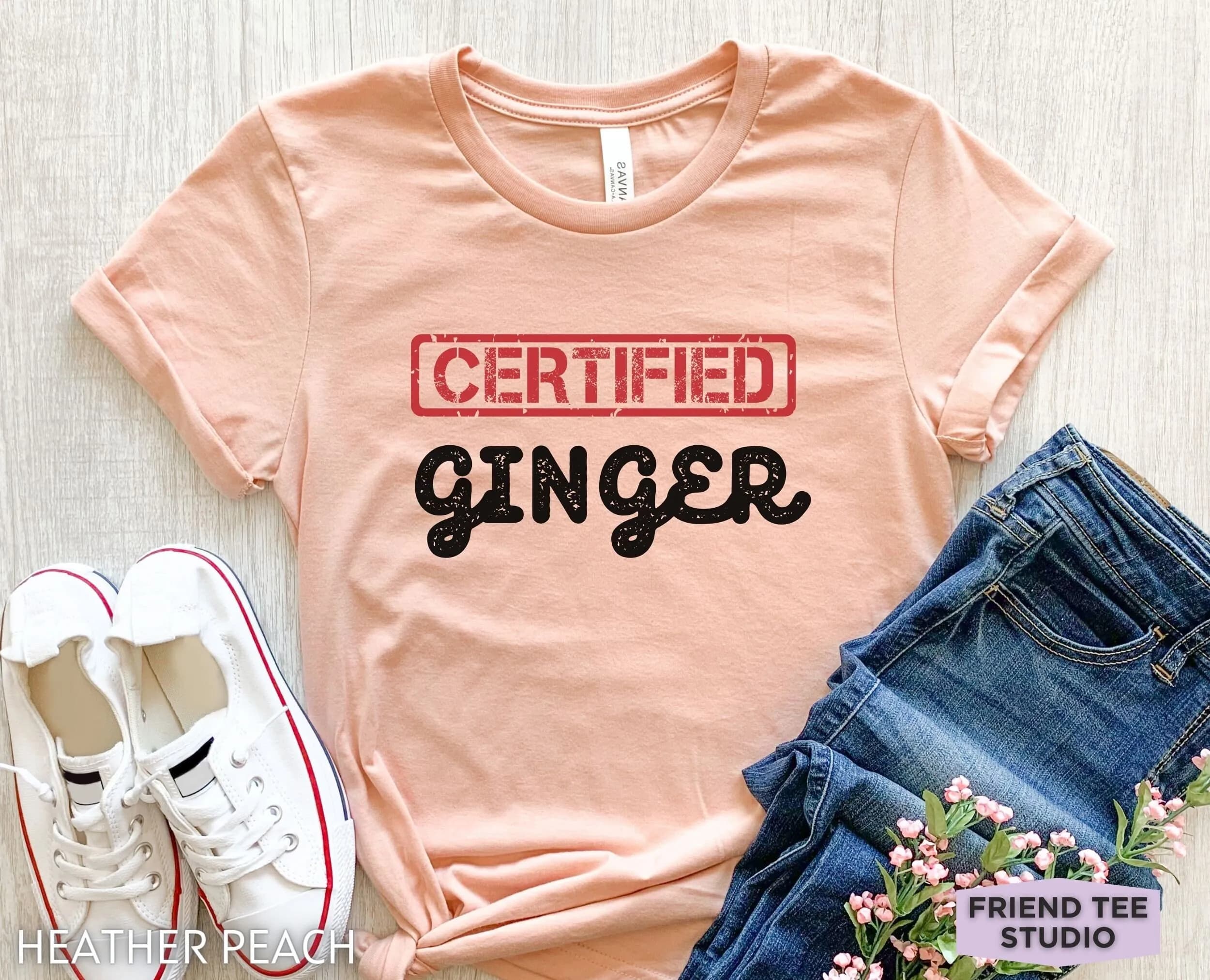 Maglietta allo zenzero divertente Redhead Irlanda dai capelli irlandesi