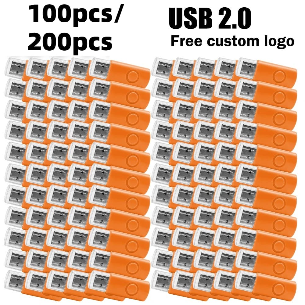Chiavetta USB personalizzata da 100/200 pezzi, 1GB 2GB 16GB 32GB 64GB, USB 2.0 Chiavetta USB, Memoria Flash, Pendrive