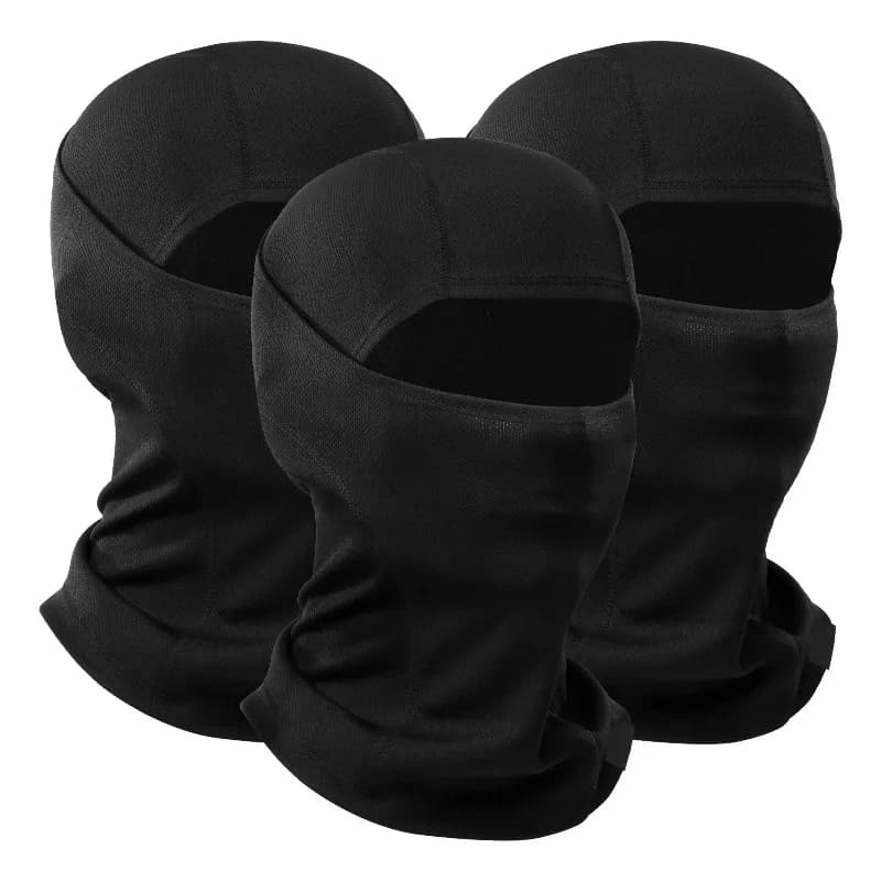 Unisex Breathable Balaclava Face Mask Elastic Full Face Cover Wind‑Resistant Helmet Liner Hood for Cycling Outdoor Sports Wear