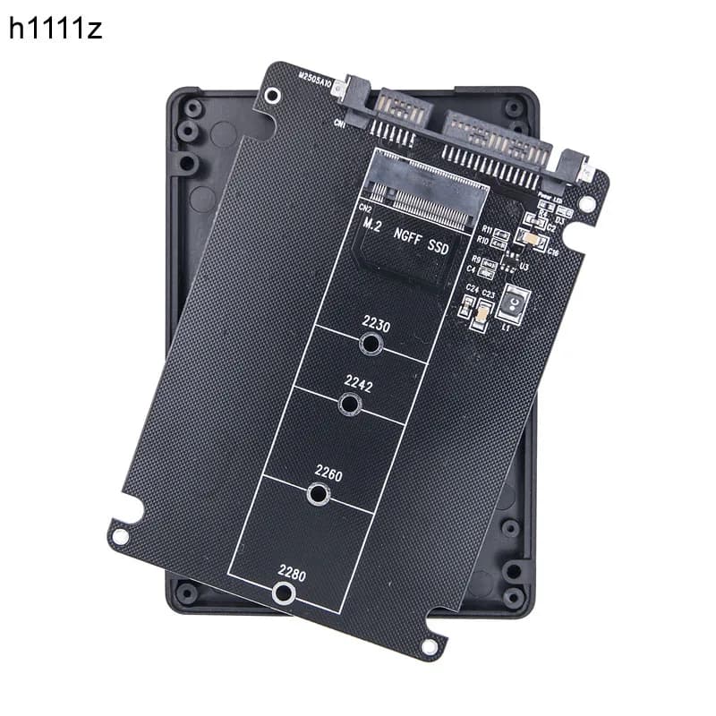 NUOVO Aggiungere Schede Da M.2 A SATA 3.0 6Gbps 2.5 "Scheda Riser NGFF M.2 SATA SSD Adattatore B Chiave Supporto 2230 2242 2260 2280 M.2 SATA SSD