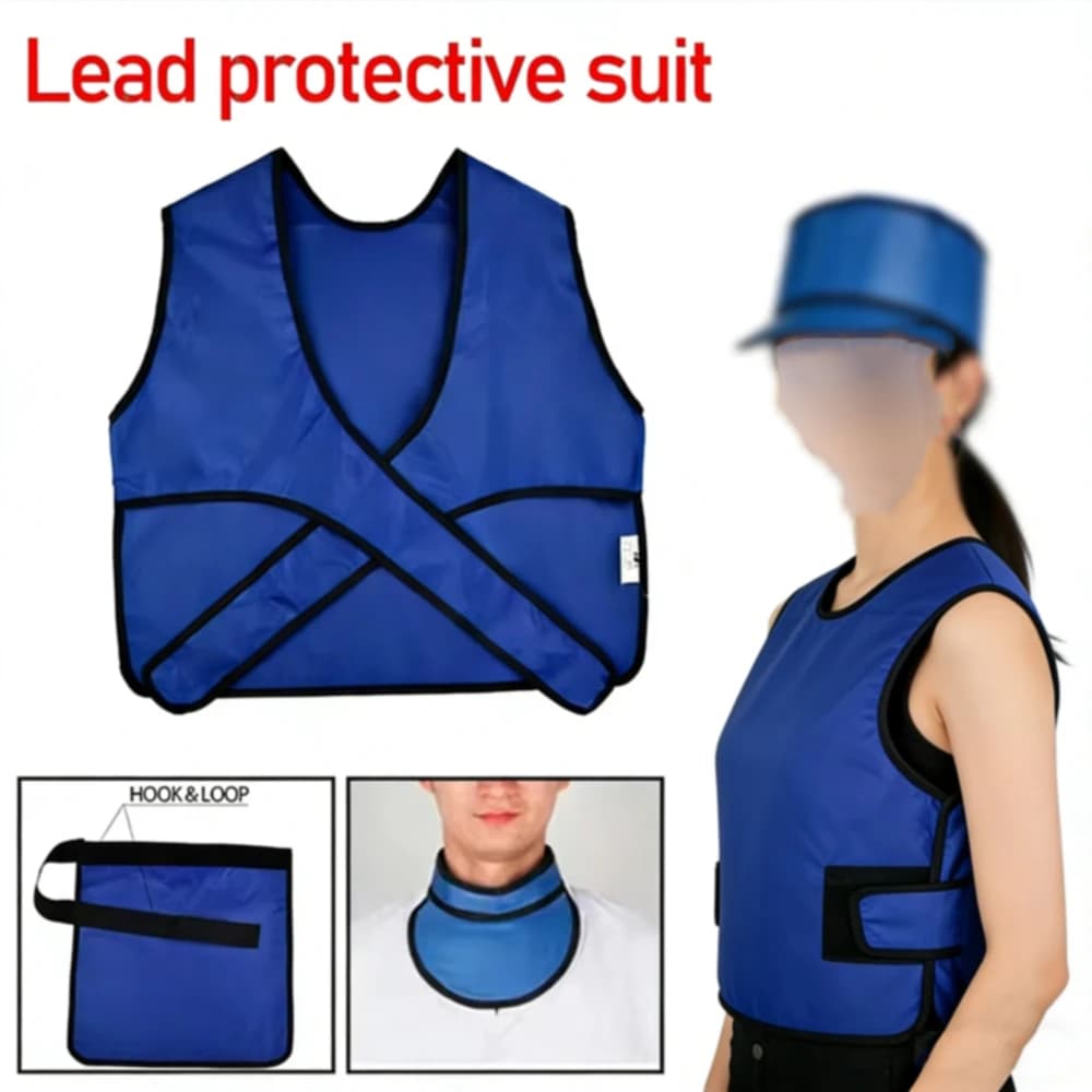 Set di Protezione Radiologica: Giacca, Cappello, Grembiule e Gilet in Gomma Piombo 0,35mmPb per Uso Medico
