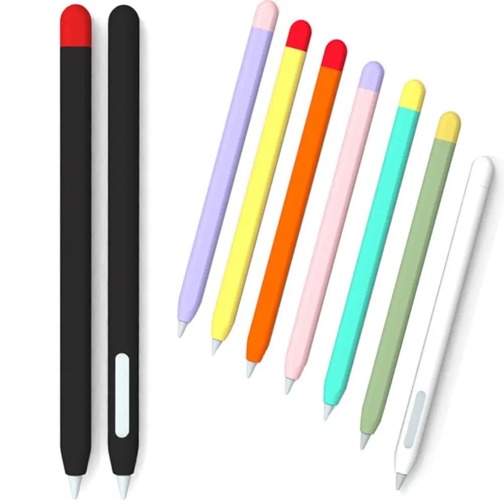 Astuccio per tablet in silicone Custodia per stilo antiscivolo antiurto Custodia per penna touch screen colorata ergonomica per Apple Pencil Pro/2