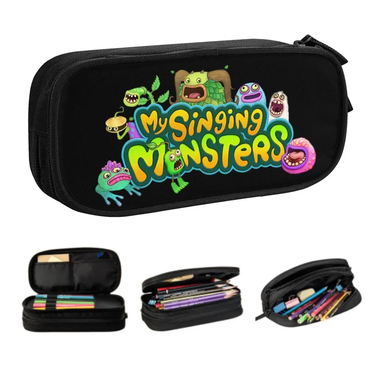 Astucci per matite personalizzati My Singing Monster School Ragazzi Gilrs Scatola per matite grande per studenti Cancelleria