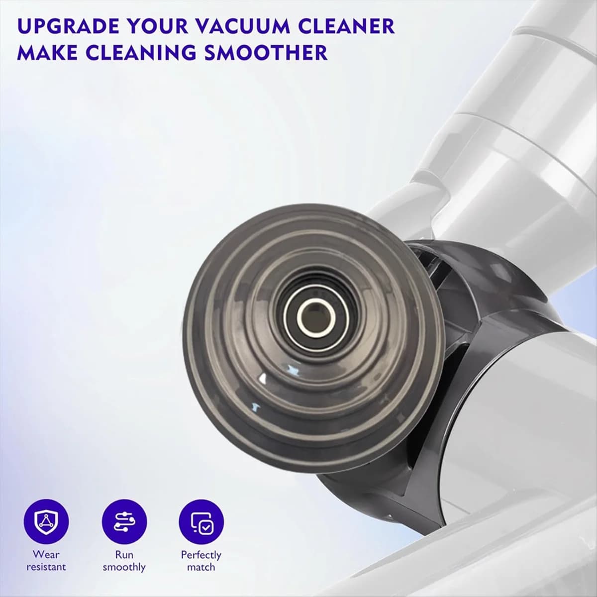 B66C V-Ball Wheel + Vacuum Head Connector Replacement for Dyson V10 V11 V15 100W High Torque Cleaner Head Accessories
