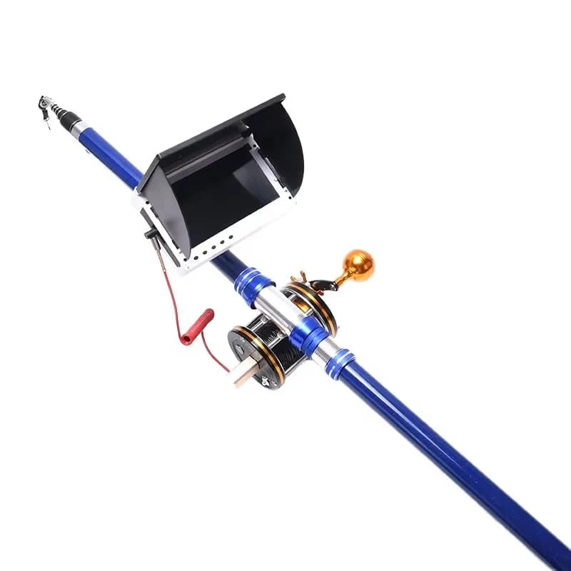 aPopolare daCanna di Pesca Telescopic in Carbonio Customizable with Corner of 220° and Mulinello con Telecamera e Schermo 6 Pollici per Pesca in Mare e Lago