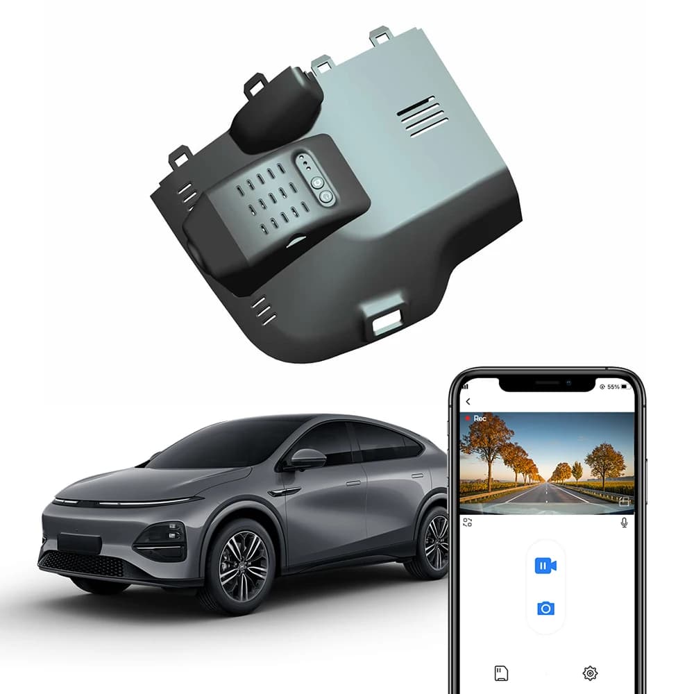 Telecamera per auto 4K per XPeng G6 2023 2024 2025, FITCAMX 2160P Dashcam integrata G-sensor WIFI APP Control