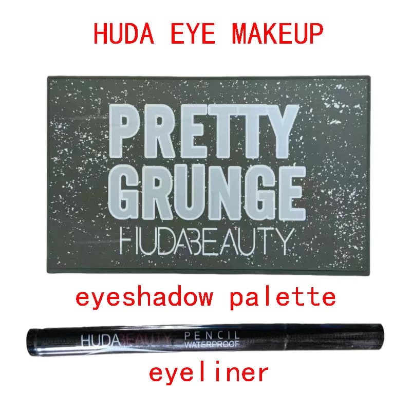 Eye Makeup Huda Charming Shimmer Shades and Eyeliner Set MERCURY RETROGRADE PALETTE Matte Glitter Dust Umbrella
