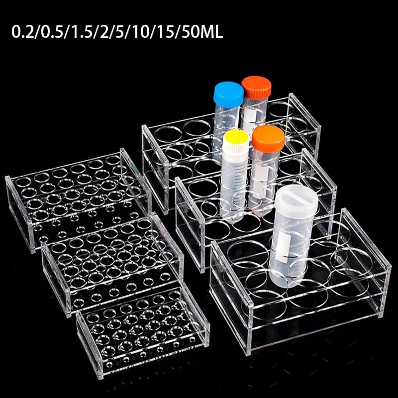 0.2ML/0.5ML/1.5ML/2ML/10ML/15ML/50ML Portaprovette Portaprovette 40/40/24/24/18/10 Fori Laboratorio Materiale Scolastico forniture