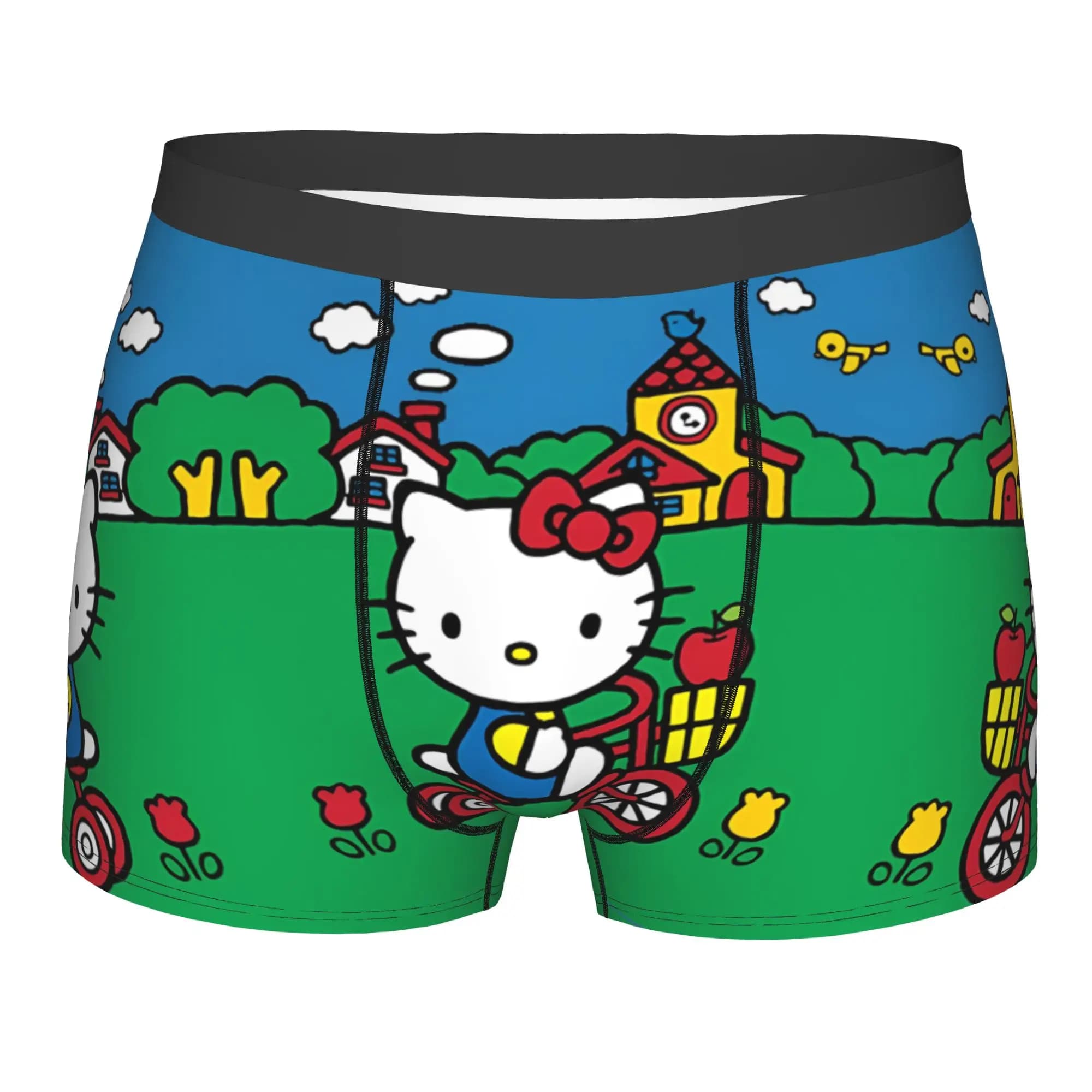 Custom Kitties Kitten Boxers Shorts Mens Cat Anime Briefs Underwear Fashion Underpants