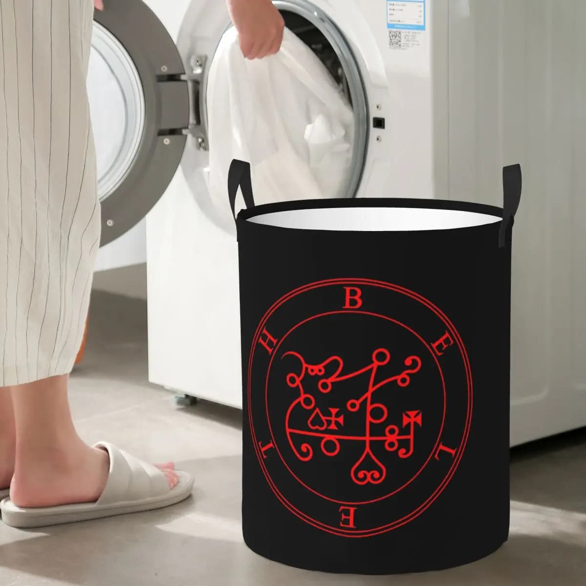 Beleth Goetia Folding Red Clothes White Clothes dirty items various basket holder bag organizer for home