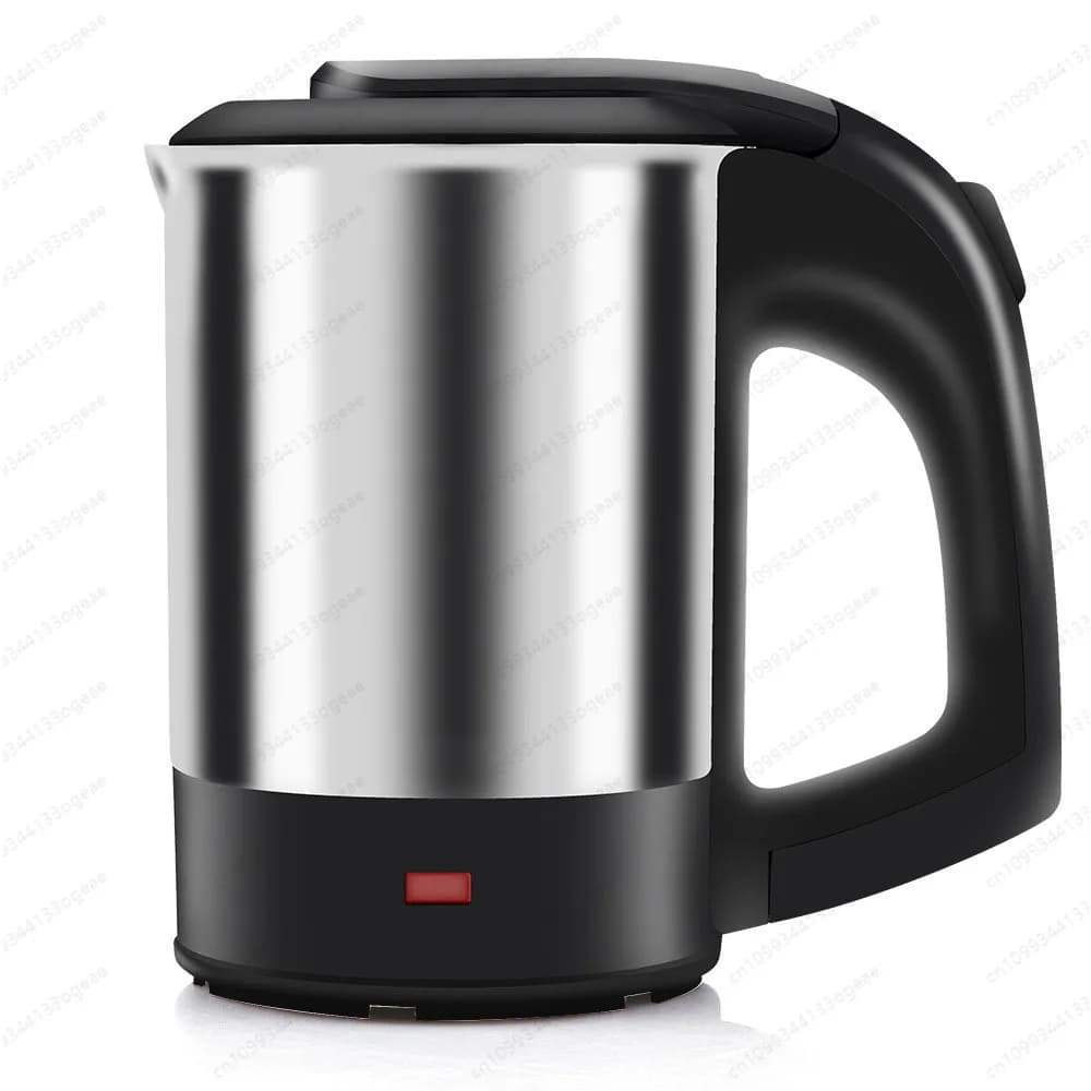 Portable electric kettle for domestic use, stainless steel kettle, kettle with automatic shutdown and protection against drying.