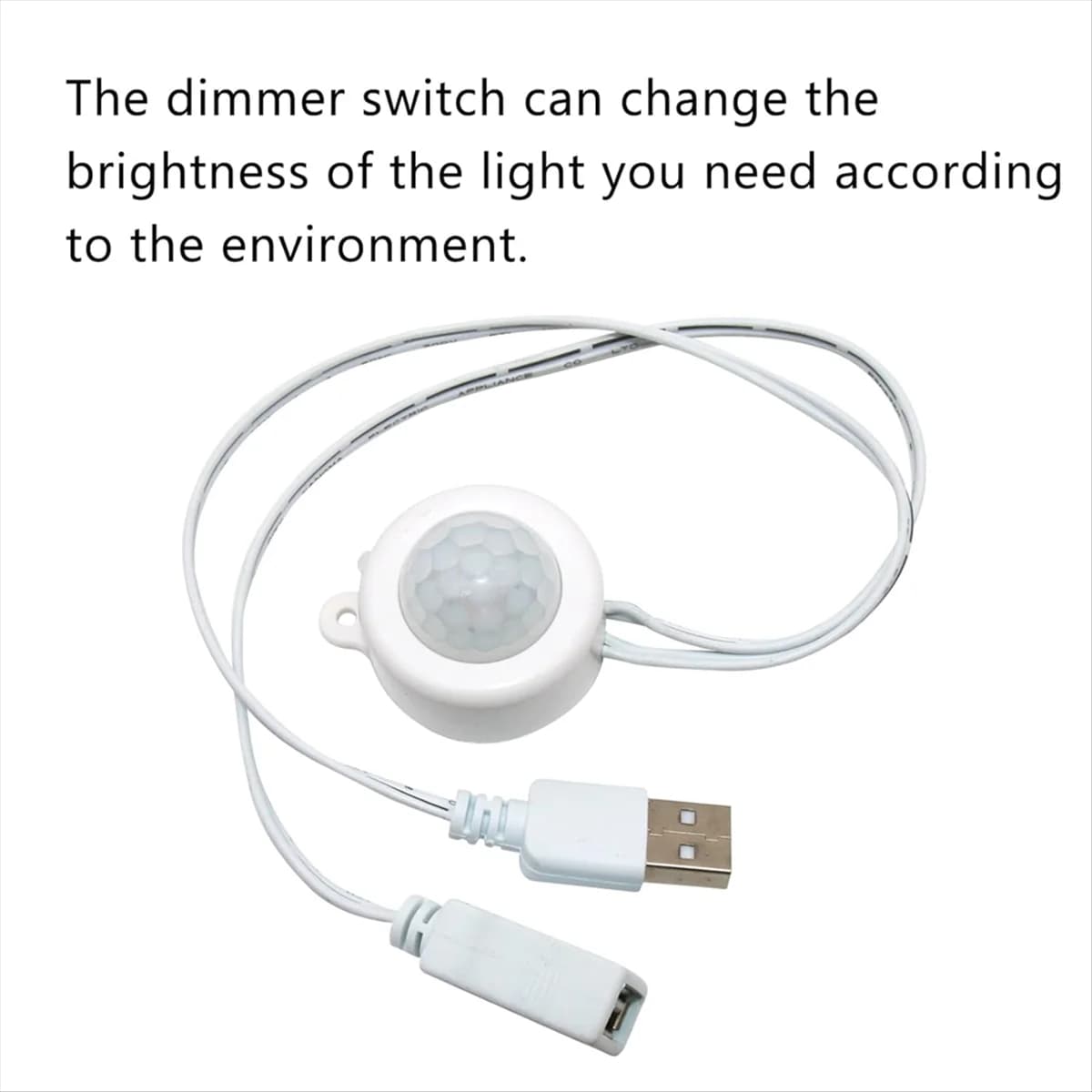 A72Z Mini LED Motion Sensor Switch, IR Activated LED Switch Controller with USB Cable for LED Light Strips