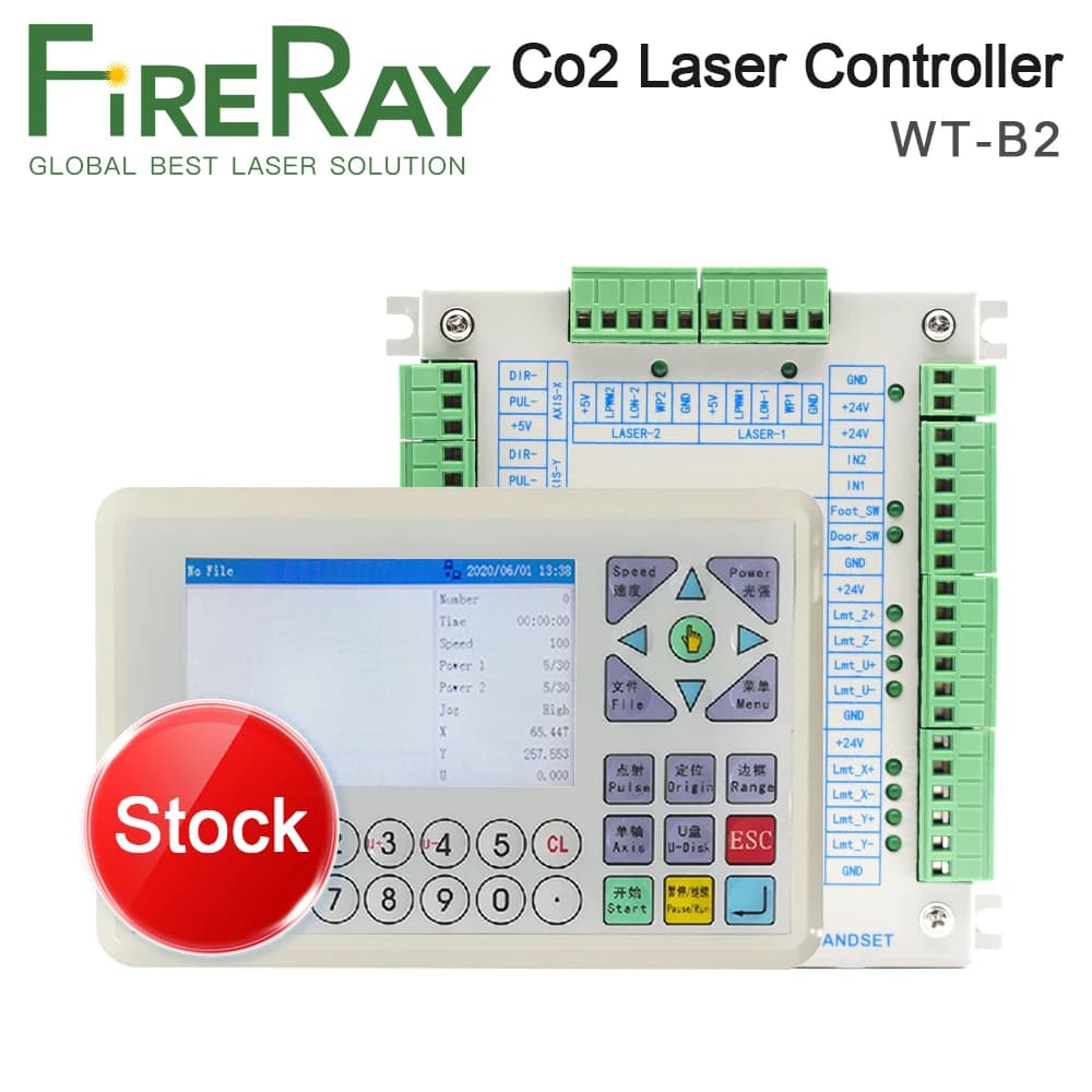 Controller laser CO2 FireRay Stock TL-B2 24V per macchina per incisione laser Laser 3020 6040 9060