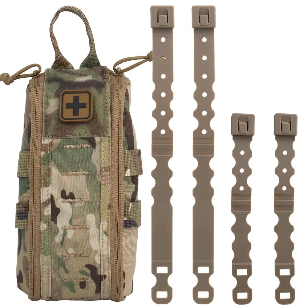 Tactical First Aid Kit Molle Belt Bag Emergency Survival Medical Waist EDC Pack Belt Pocket for Outdoor Hiking Camping