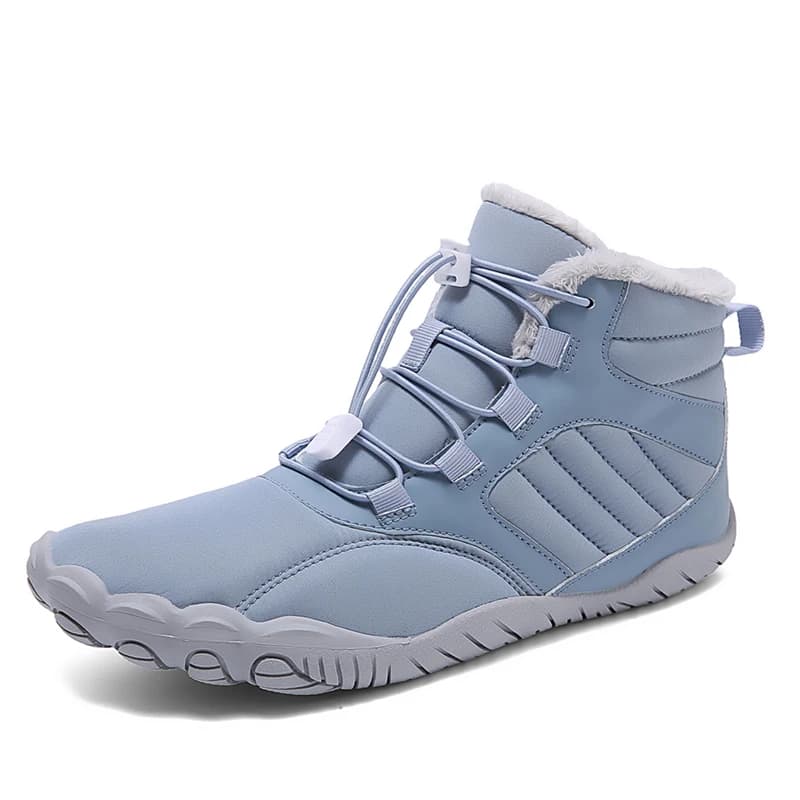 Inverno 2025 Stivali da neve da esterno a piedi nudi da uomo e da donna Antiscivolo Pelliccia calda Scarpe sportive casual Stivaletti Scarpe da trekking