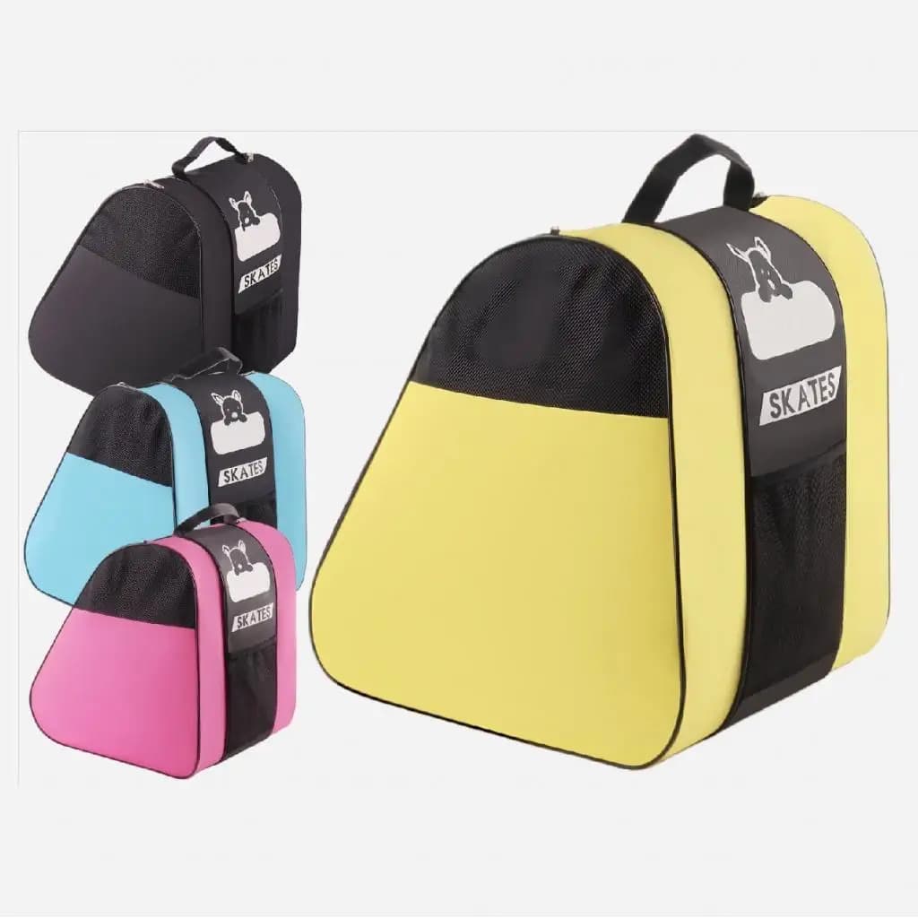 Oxford Cloth Ice Skates Bag Three Layer Storage Backpack for Roller Inline Skates Kid Accessories
