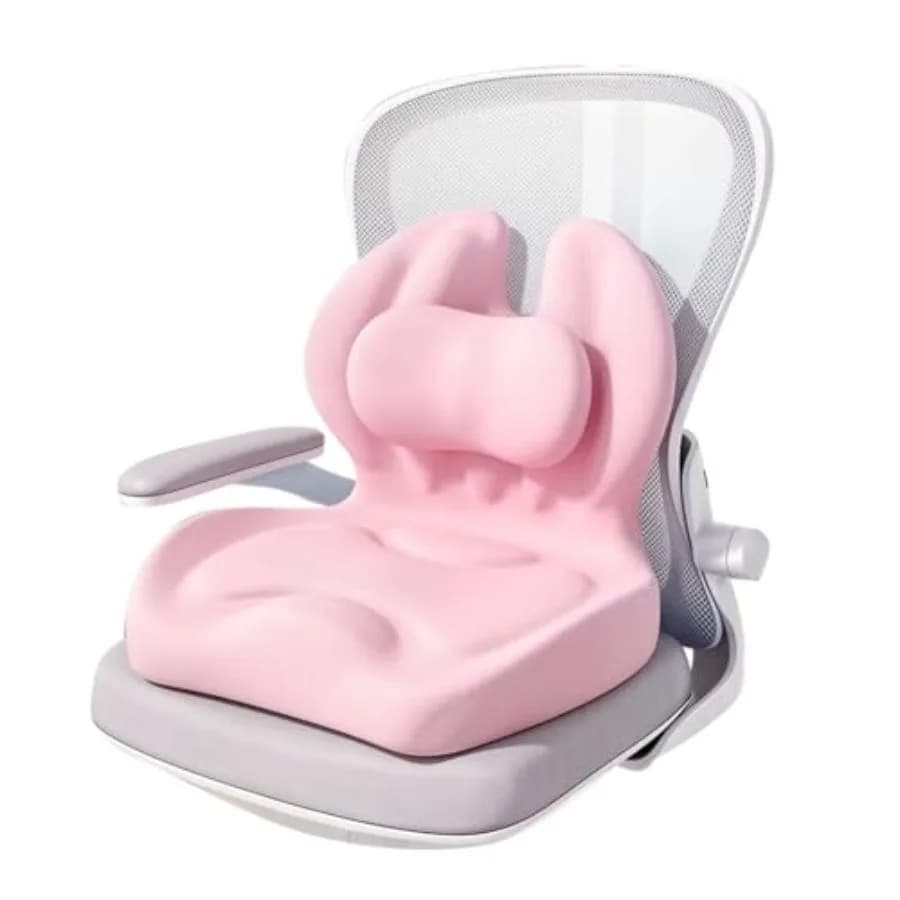 Cuscino Lombare Regolabile in Memory Foam - Supporto Ergonomico per la Parte Bassa della Schiena con Rivestimento in Cotone, Design Personalizzabile a Altezza Media
