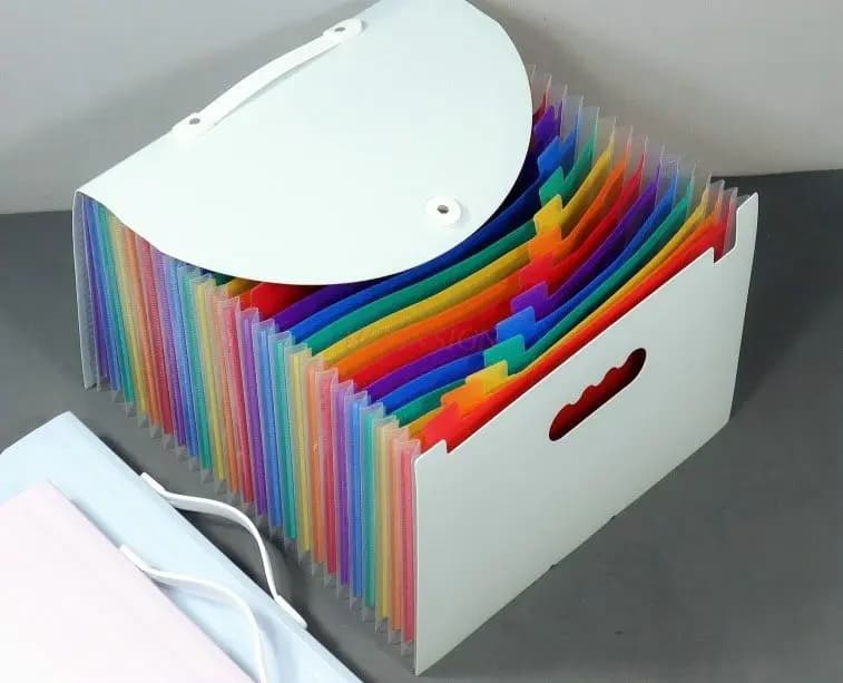 Organ bag A4 folder for junior high school students' exam paper storage and organization, artifact file bag, paper files