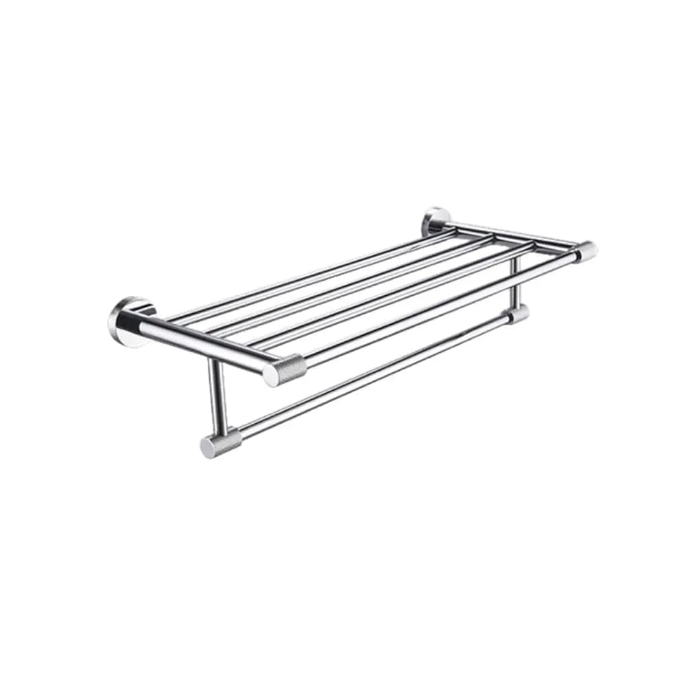 Set di Accessori da Bagno in Acciaio Inox Cromato Montato a Parete con Portasciugamani, Anello Porta Asciugamani, Gancio, Portasapone, Portaspazzolino, Personalizzabile