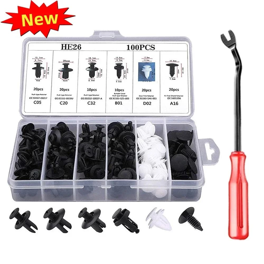 New fixing clip for car Mix body push pin rivet bumper door panel coating kit fixing clip for car fixing tools