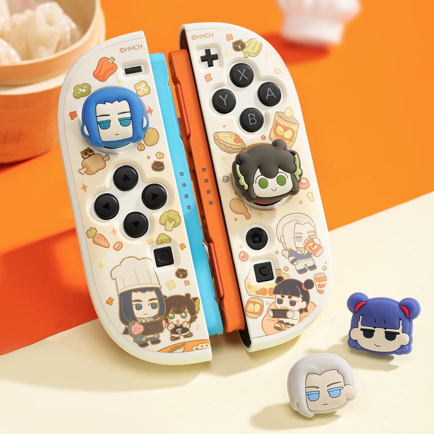 GeekShare Cute Silicone Joystick Caps Compatible with Switch 2 Thumb Grip Caps - Silicone Analog Cover The HEI Series