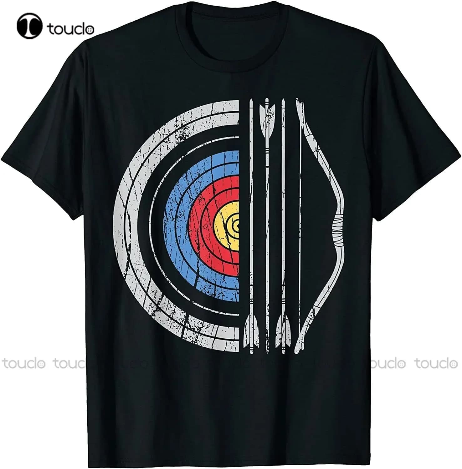 Tiro con l'arco Bersaglio Arco e freccia Archer Retro Vintage Uomo Donna T-shirt Camicie verdi per le donne Stampa digitale Tee Shirts Xs-5XL