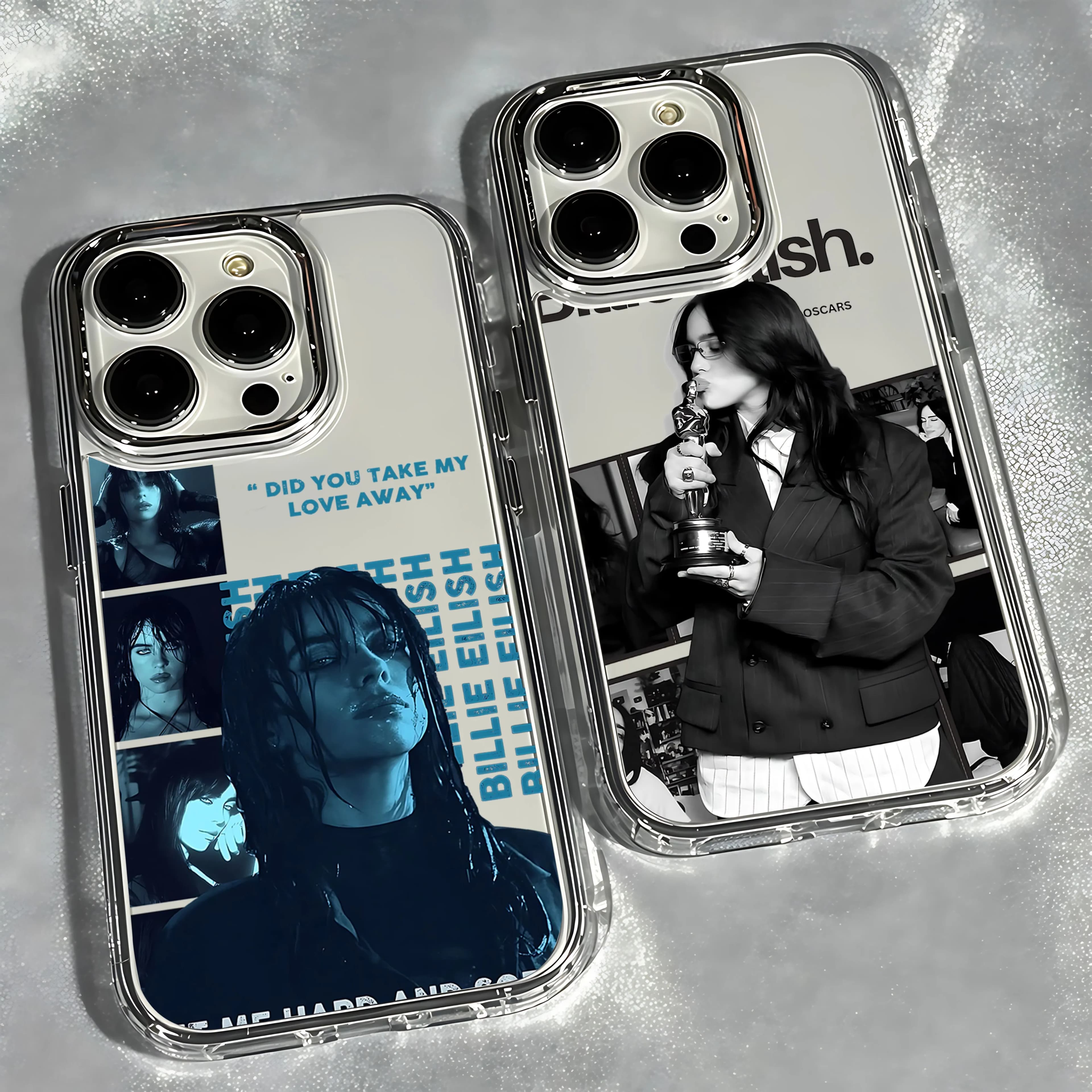 Cover per telefono Singer B-Billies E-Eilishs per iPhone 17 16e 16 15 14 13 12 11 mini Pro Max X XR XSMAX 8 7 Air Plus Trasparente Morbida