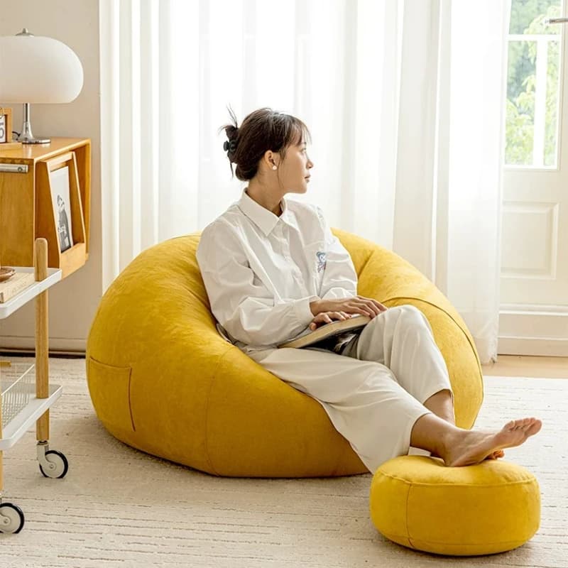 Pouf Moderno, Divano Sacco, Divani Sacco da Esterno, Divani Sacco Senza Struttura, Piccoli Pouf Lounge in Stile Francese, Sedute, Arredamento per la Casa