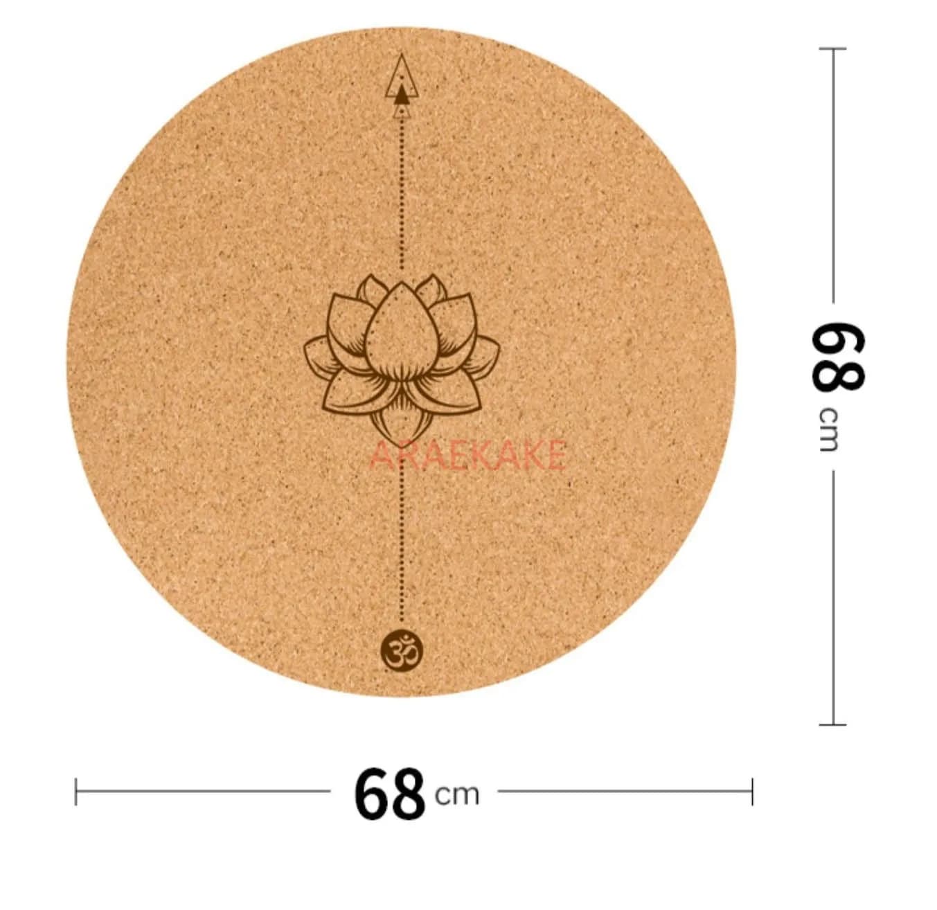 Meditation Mat sitting in cork with natural rubber bottom thickened meditation mat with support for piast