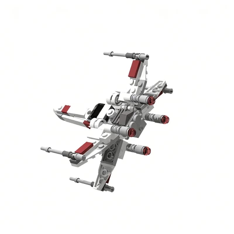 153pcs MOC Mini X Wing 1 Model Toy Building Blocks Construction Christmas Gifts Creative Kids Education DIY Birthday Assemble